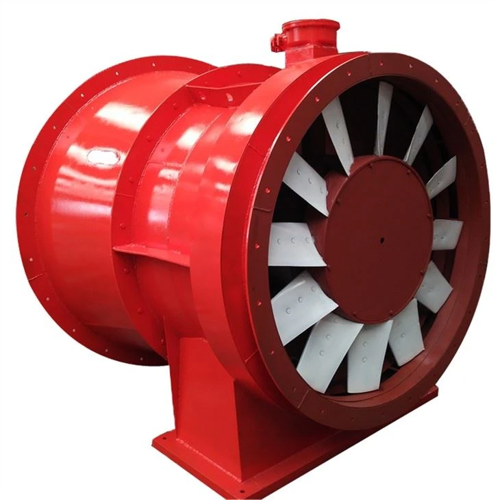 Mine suction double impeller fan
